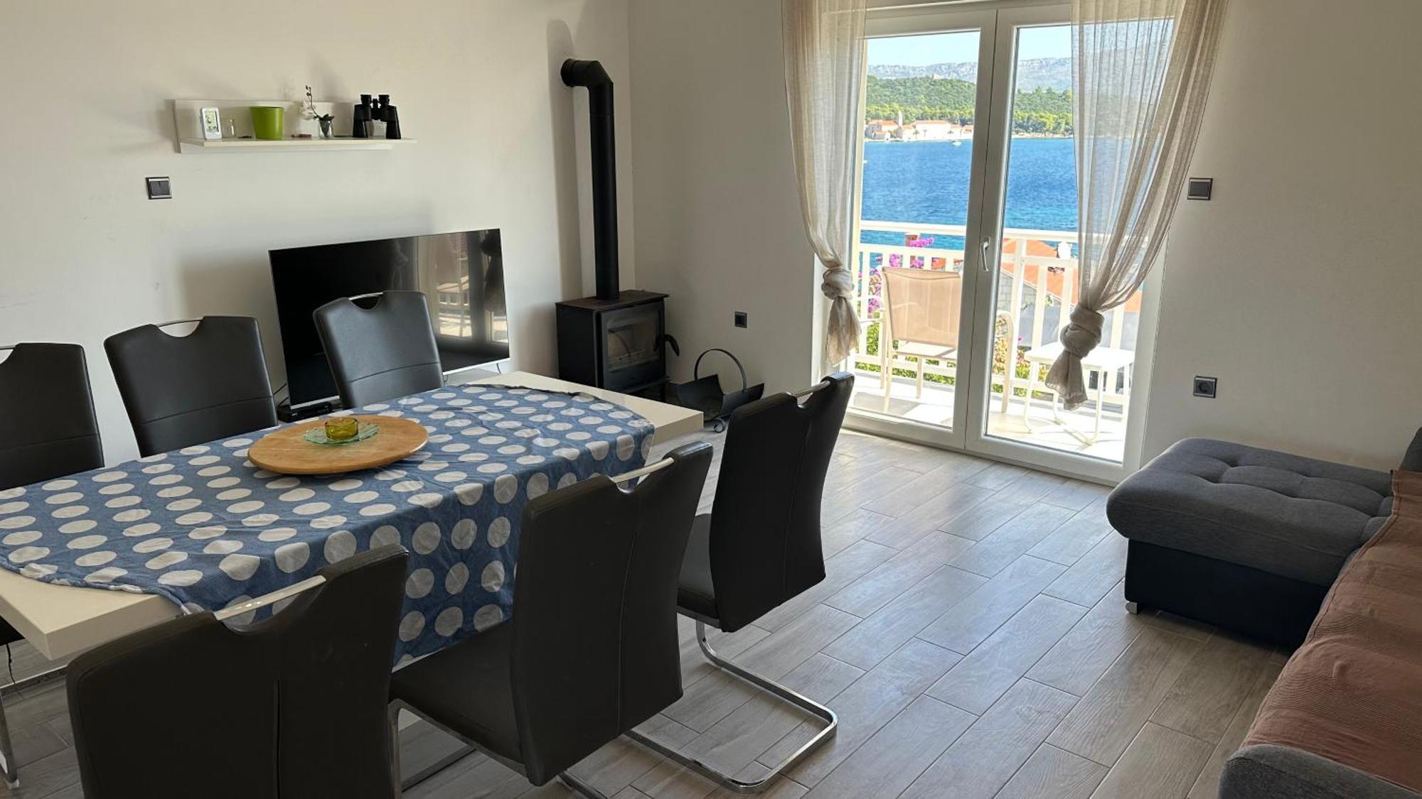 Seaview And Relax Apartment Lumbarda Bagian luar foto